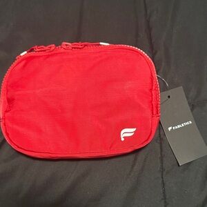 Fabletics Red Zip Travel Pouch Bag | New With Tags
